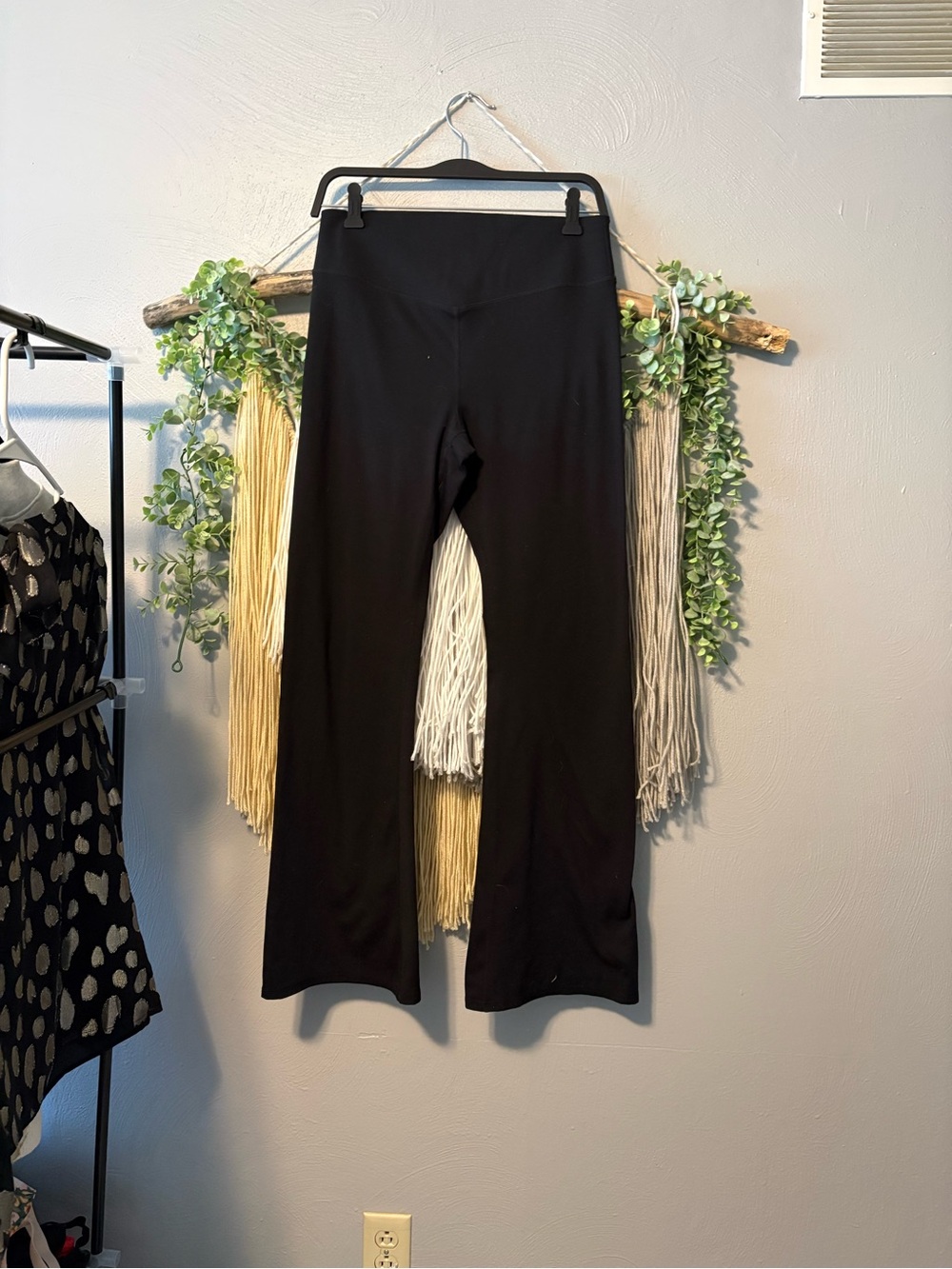 Fabletics Black Flare Leg High-Rise Yoga Pants